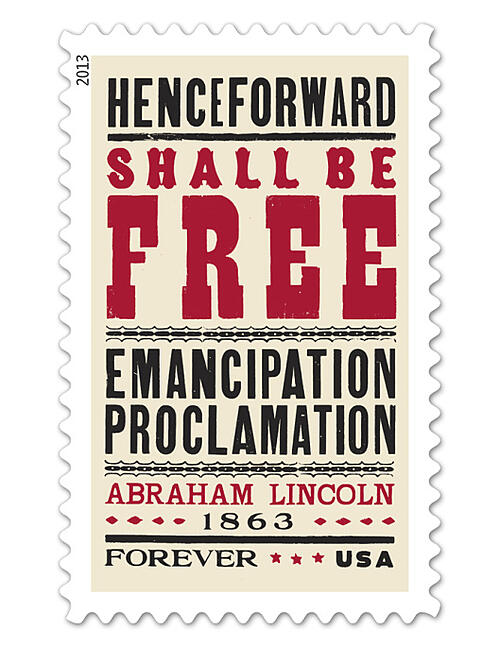 Abraham Lincoln, stamp, typography, design