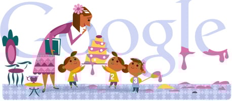 mothers day google doodles