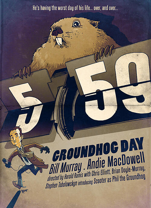 Groundhog Day Poster Print
