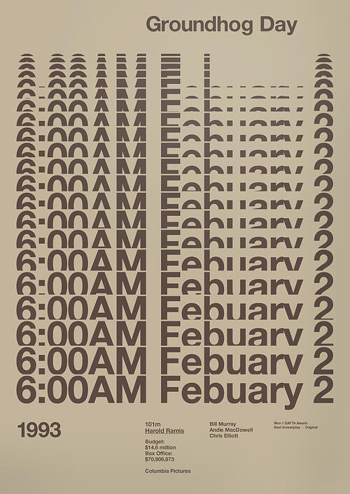 groundhog day poster large