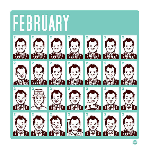 Groundhog Day Calendar Graphic Design