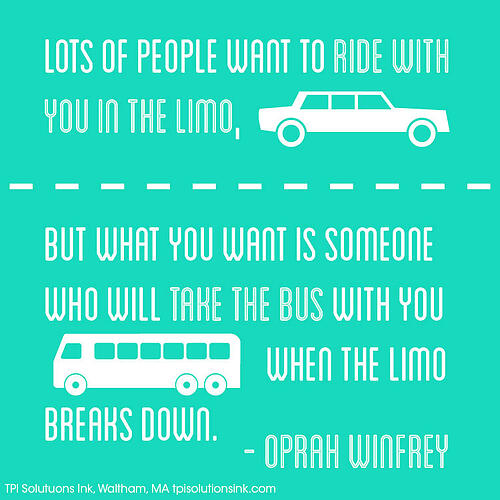 Oprah Winfrey Limo vs Bus TPISolutionsInk.com
