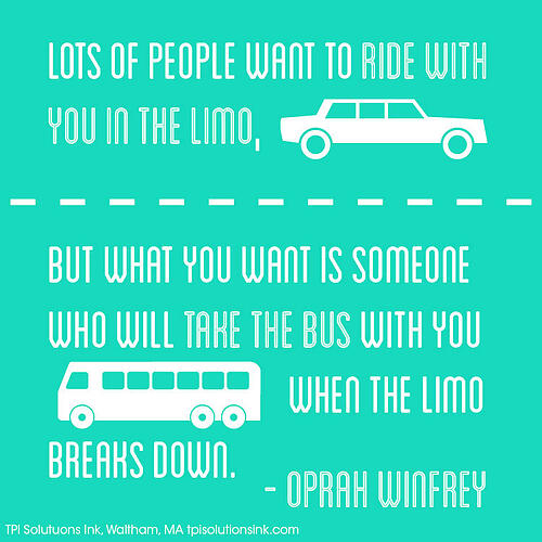 Oprah Winfrey Limo vs Bus TPISolutionsInk.com