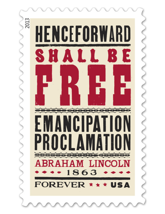 Abraham Lincoln, stamp, typography, design