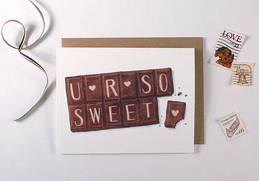 Valentines Day Hand Lettered Card