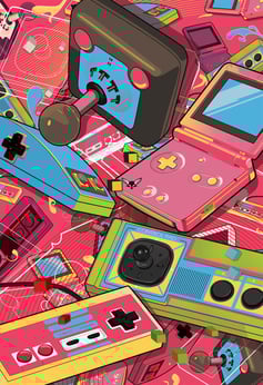 New Retro Design Video Games