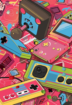 New Retro Design Video Games