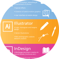 Adobe InDesign, Photoshop, and Illustrator Infographic