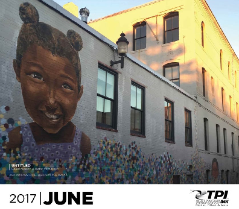 Behind the Scenes 2017 Boston Street Art Calendar, TPI Solutions Ink