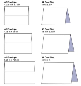 Envelope and card design template examples