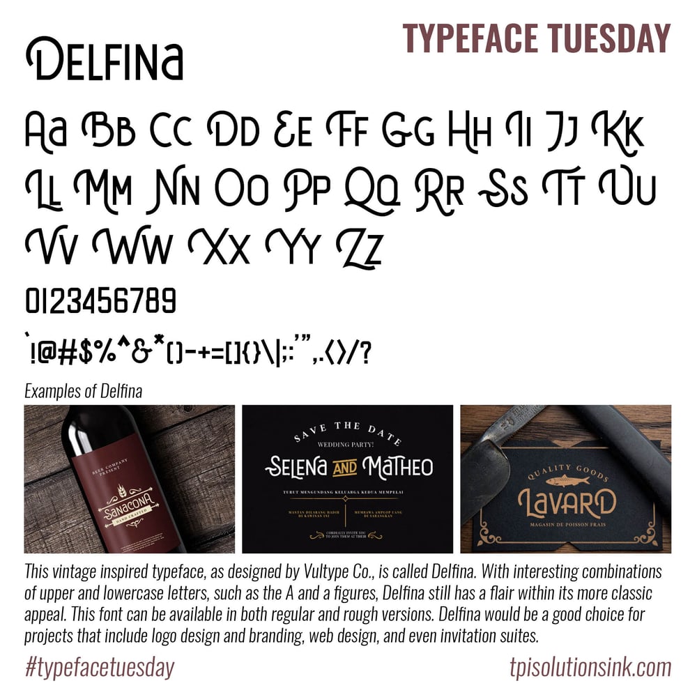 Typeface Tuesday – Delfina