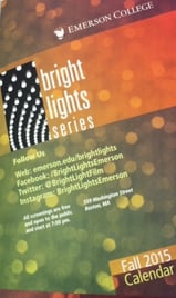 Emerson College Bright Lights Series Calendar Cover - #whatsonpress at TPI Solutions Ink