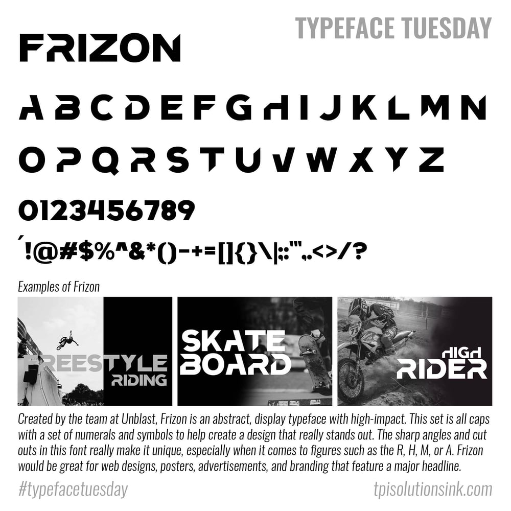 Typeface Tuesday – Frizon