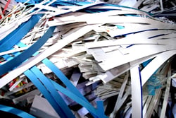 Paper recycling at Waltham printing company