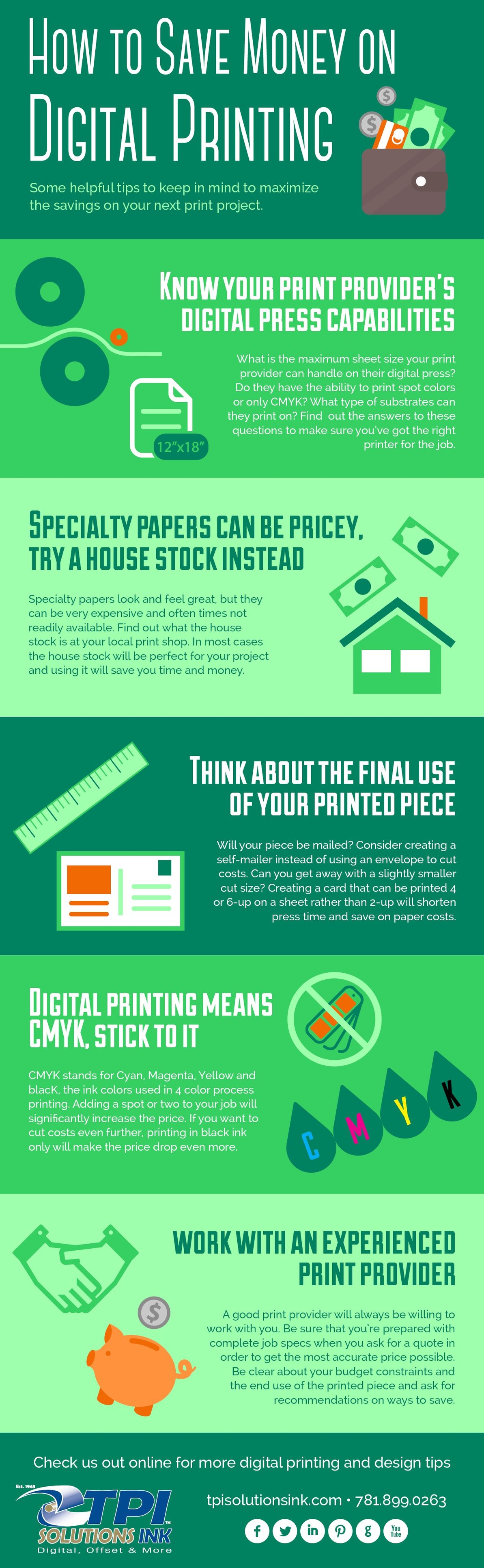 Infographic How to Save Money on Digital Printing