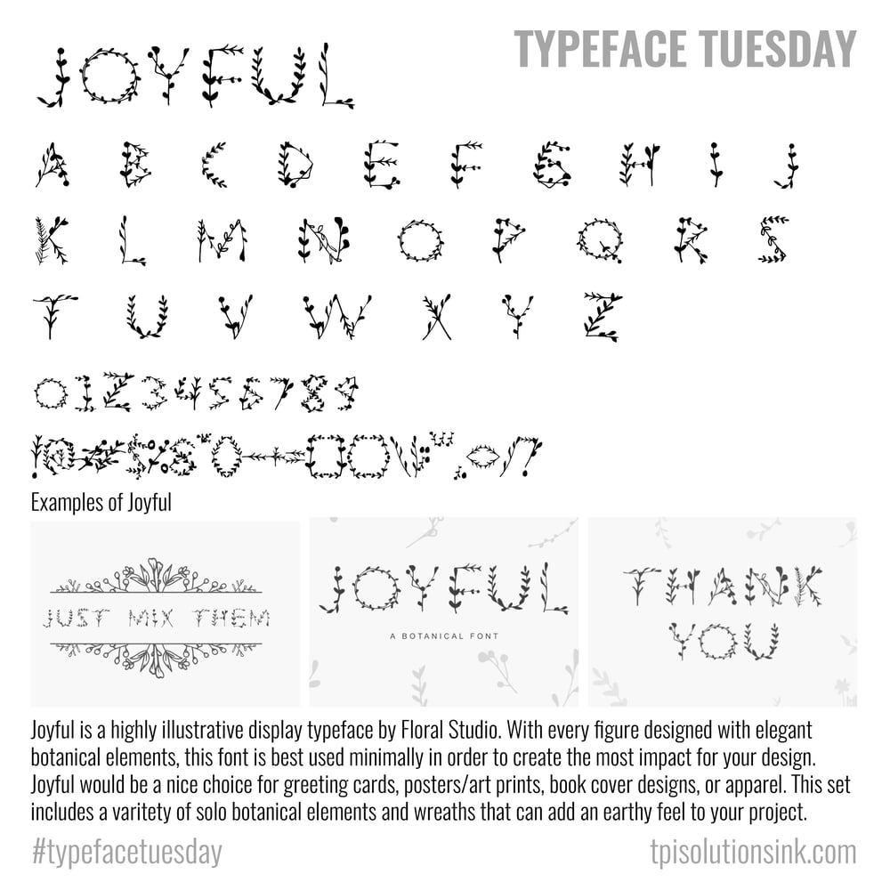 Typeface Tuesday – Joyful
