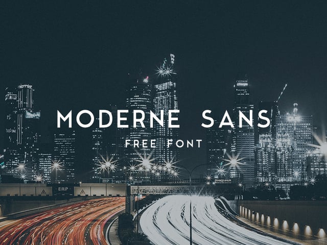 Moderne Sans Example