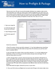 Guide on how to Preflight & Package an InDesign File