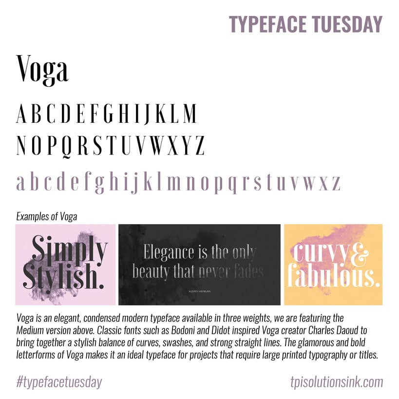 Typeface Tuesday – Voga