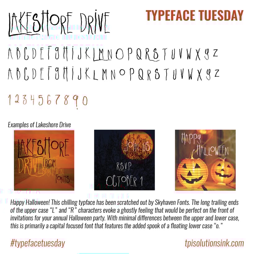 Typeface Tuesday – Lakeshore Drive