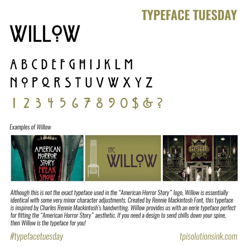 Typeface Tuesday – Willow
