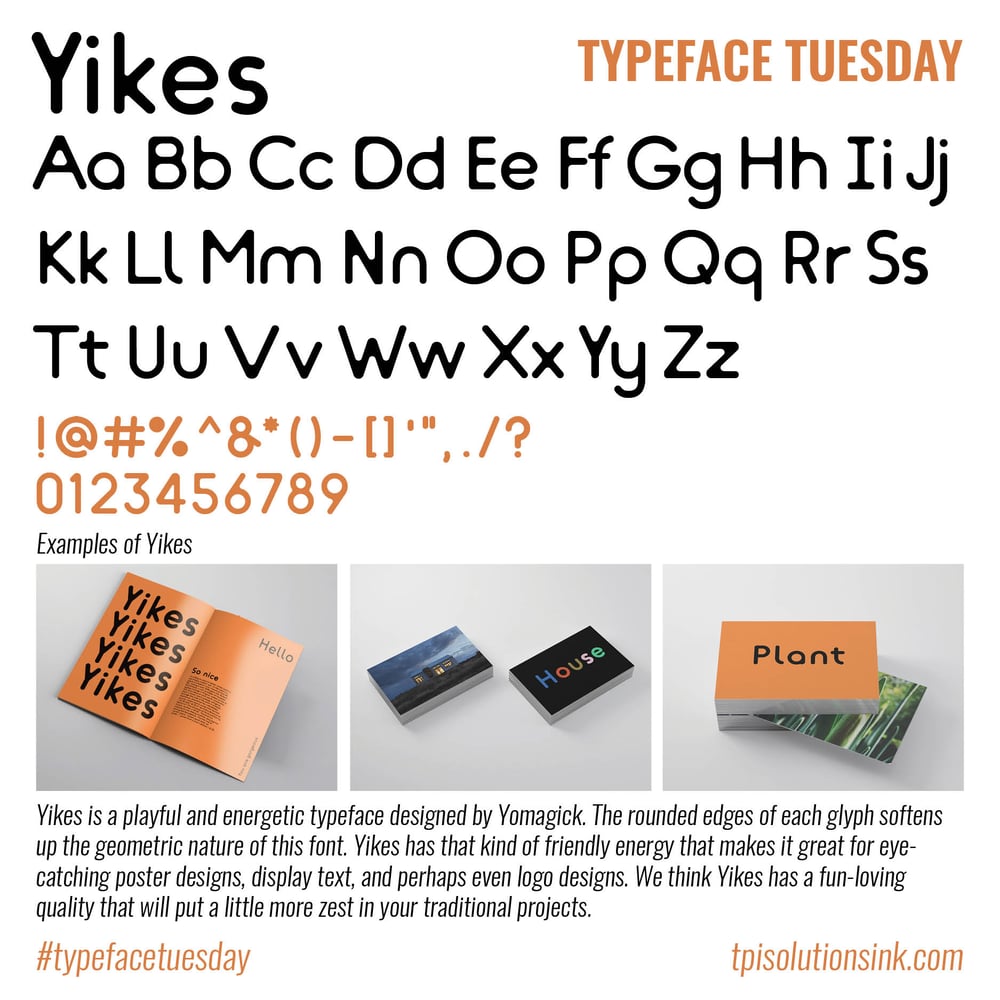 Typeface Tuesday – Yikes