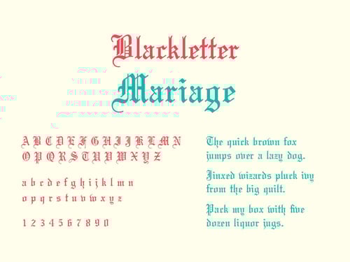 Blackletter Script - Typography 101 TPI Solutions Ink