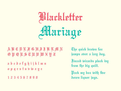 Blackletter Script - Typography 101 TPI Solutions Ink