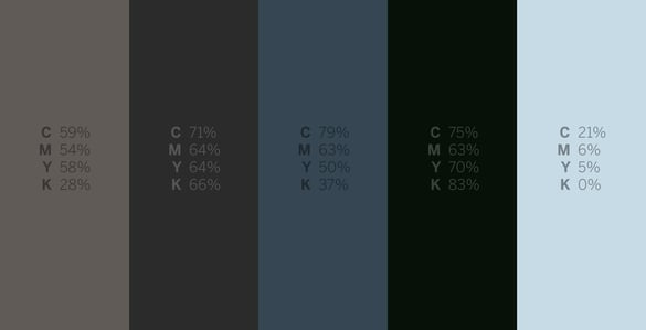 Great White - #Sharkweek 6 Color Palettes for Graphic Design